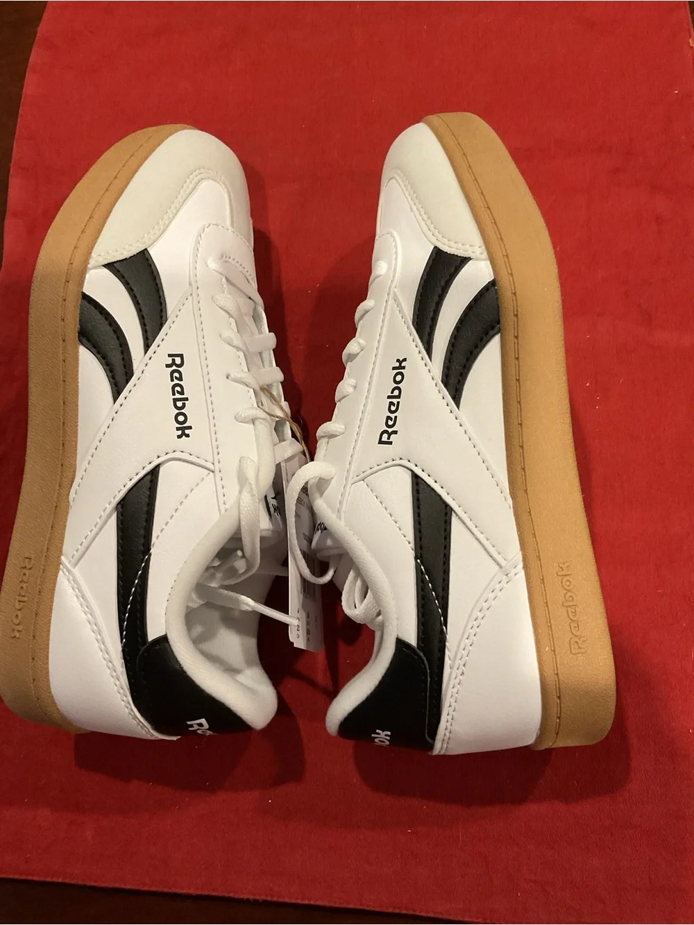 Reebok White Sneakers with Gum Outsole